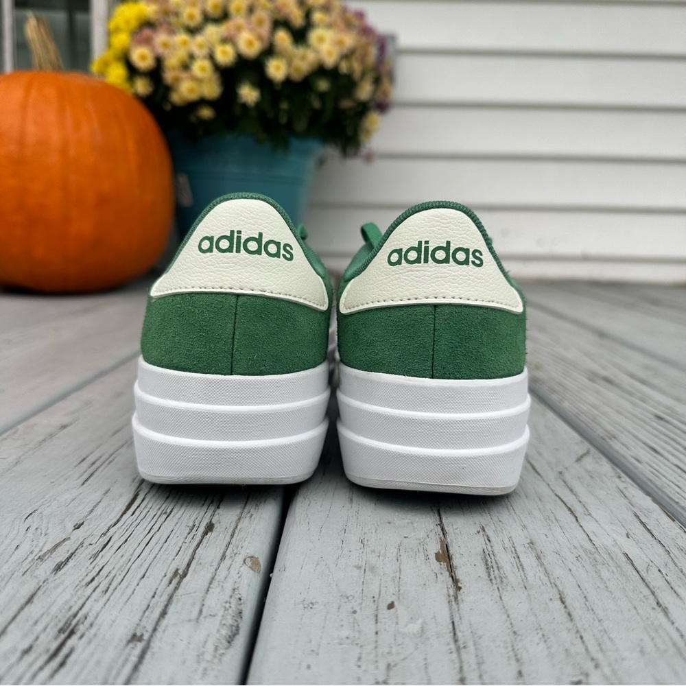 Adidas VL Court Bold Sneaker Pink and Green size 7 - Picture 8 of 10